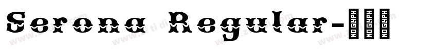 Serona Regular字体转换